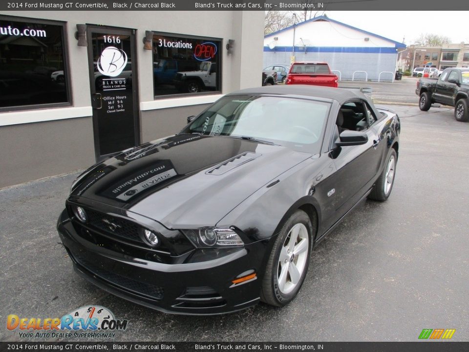 2014 Ford Mustang GT Convertible Black / Charcoal Black Photo #2
