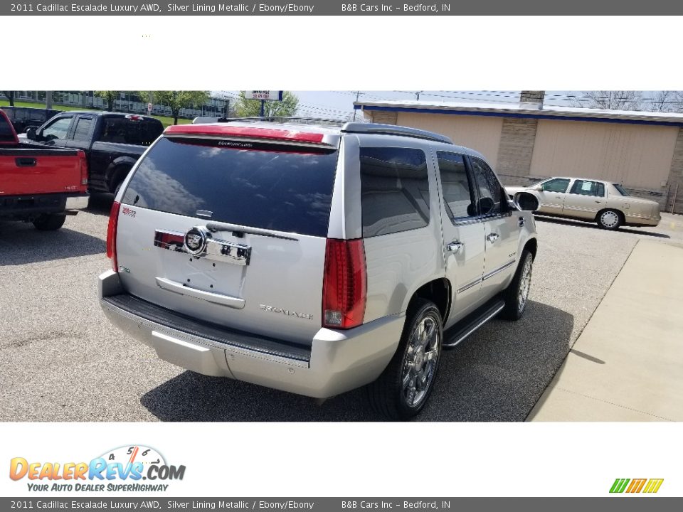 2011 Cadillac Escalade Luxury AWD Silver Lining Metallic / Ebony/Ebony Photo #5