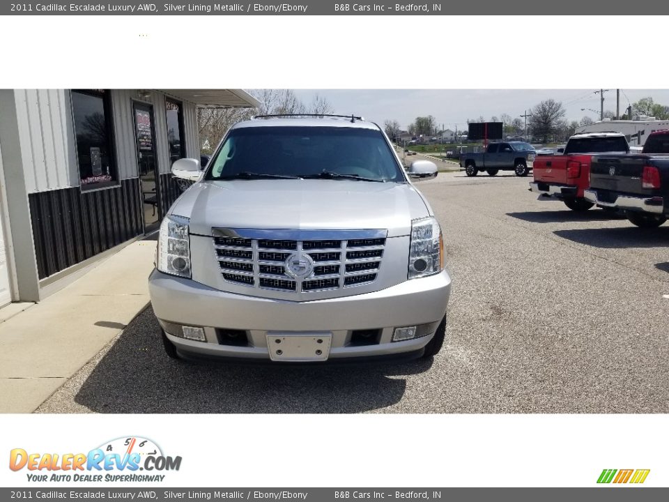 2011 Cadillac Escalade Luxury AWD Silver Lining Metallic / Ebony/Ebony Photo #7