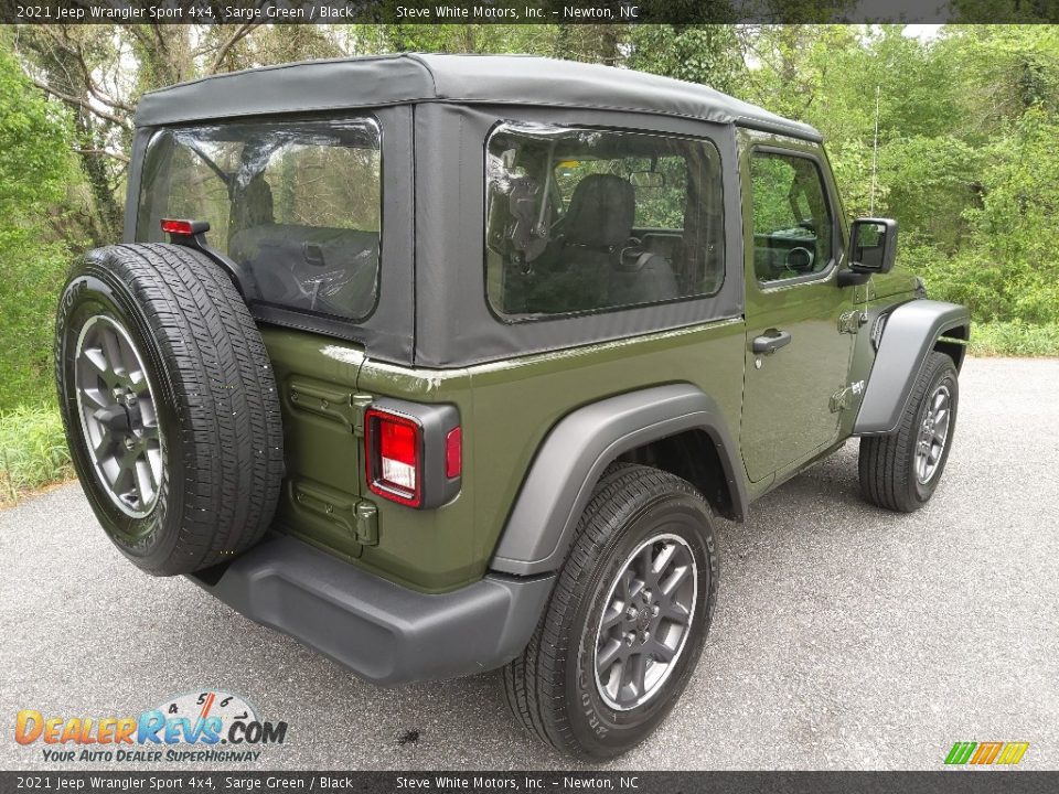 2021 Jeep Wrangler Sport 4x4 Sarge Green / Black Photo #7