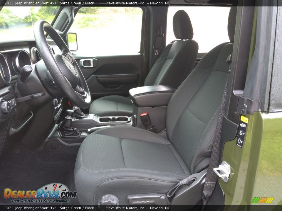 Front Seat of 2021 Jeep Wrangler Sport 4x4 Photo #11