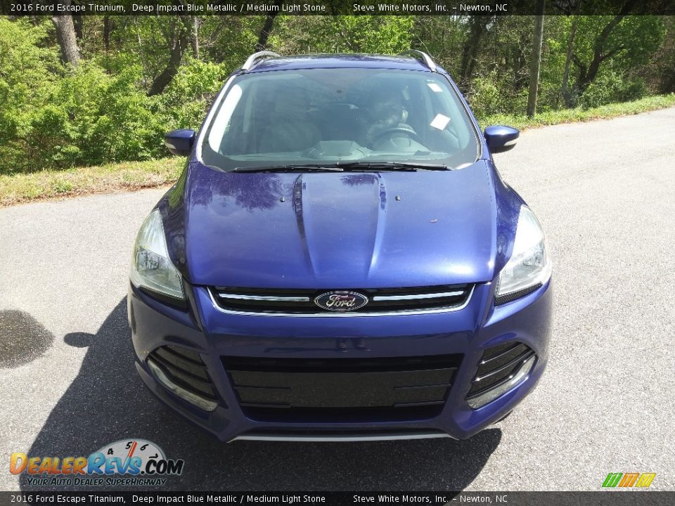 2016 Ford Escape Titanium Deep Impact Blue Metallic / Medium Light Stone Photo #3