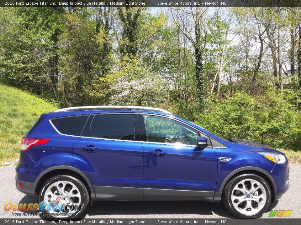 2016 Ford Escape Titanium Deep Impact Blue Metallic / Medium Light Stone Photo #5