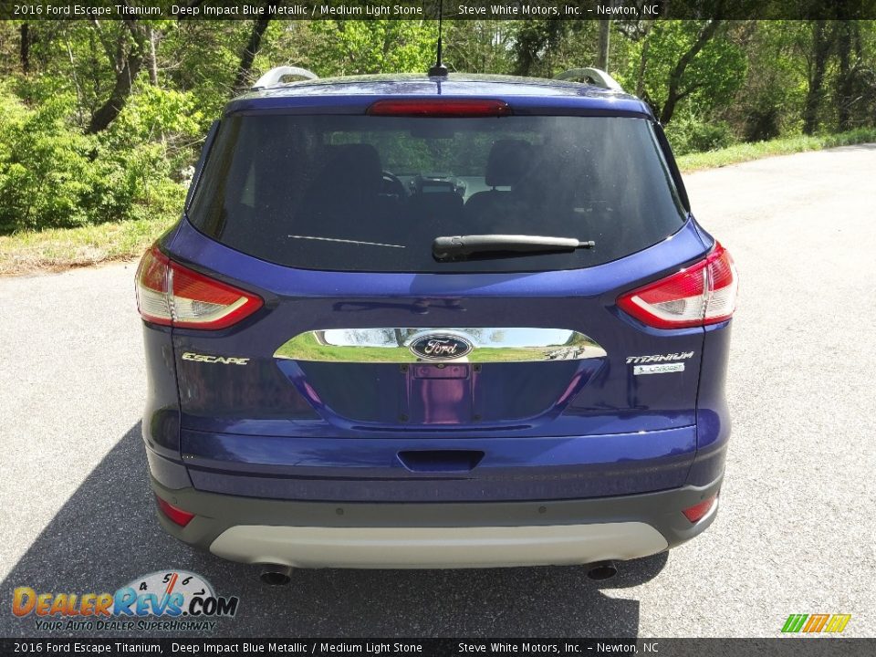 2016 Ford Escape Titanium Deep Impact Blue Metallic / Medium Light Stone Photo #7