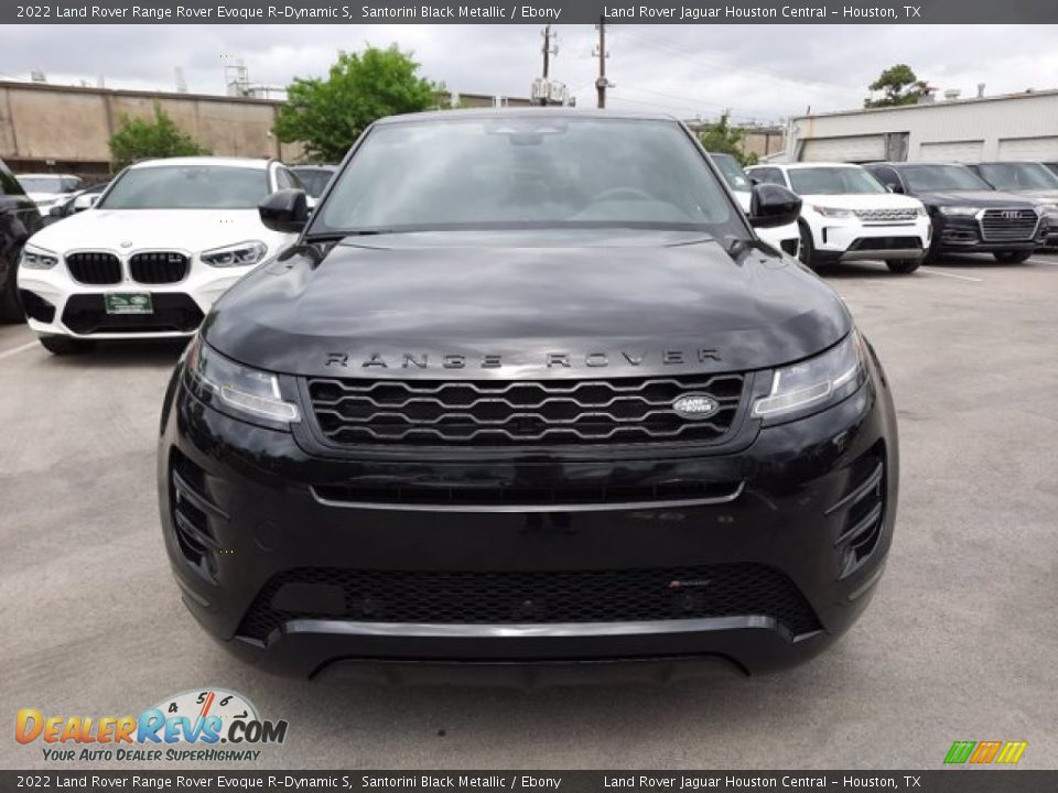 2022 Land Rover Range Rover Evoque R-Dynamic S Santorini Black Metallic / Ebony Photo #8