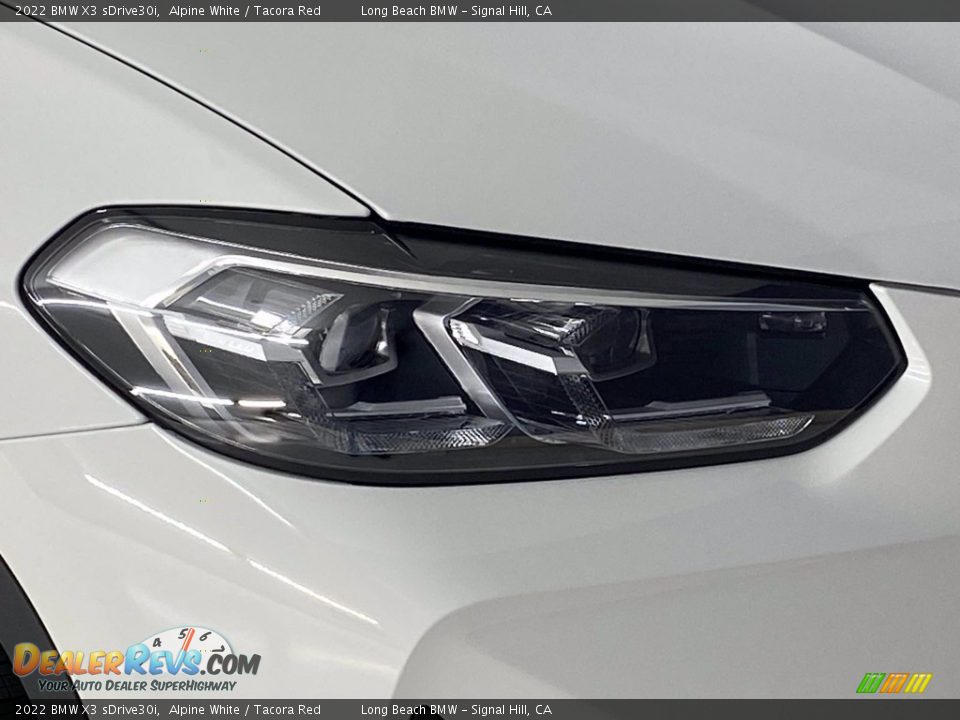 2022 BMW X3 sDrive30i Alpine White / Tacora Red Photo #4