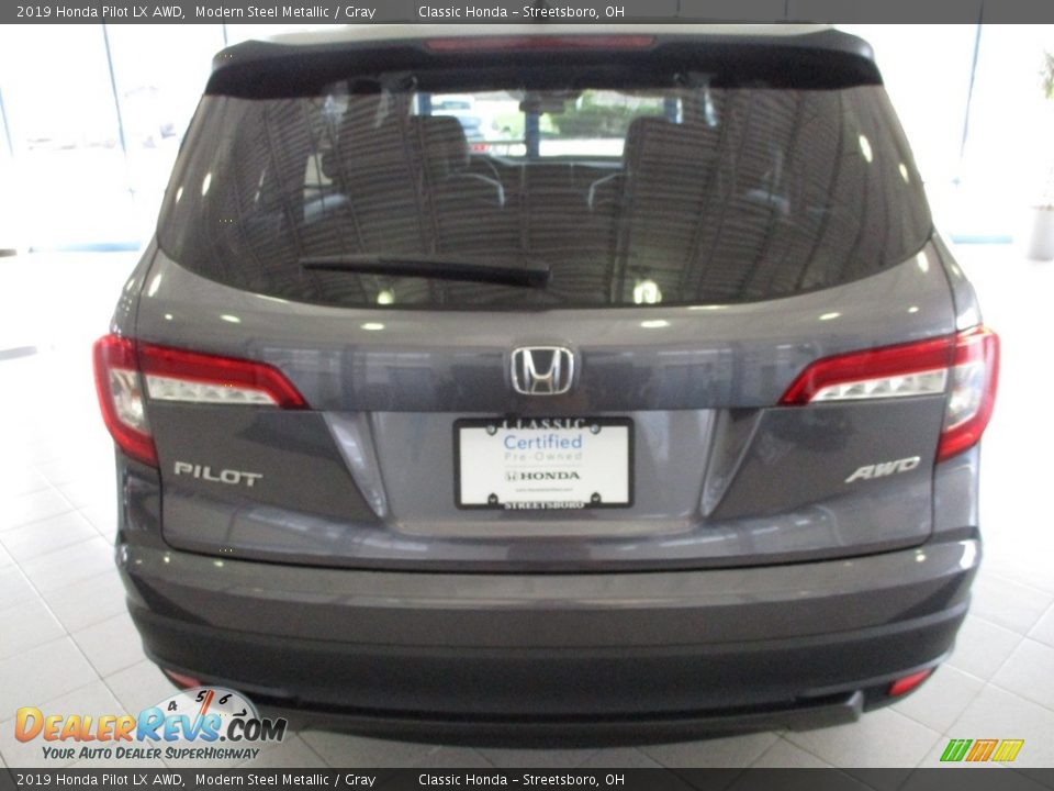 2019 Honda Pilot LX AWD Modern Steel Metallic / Gray Photo #8