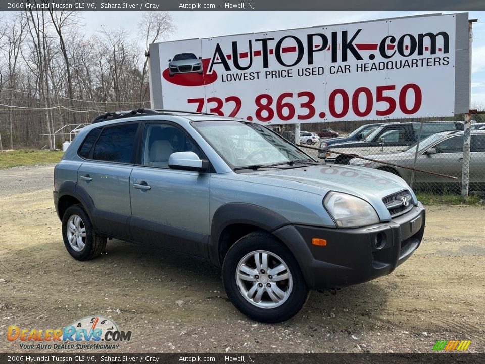 2006 Hyundai Tucson GLS V6 Sahara Silver / Gray Photo #1