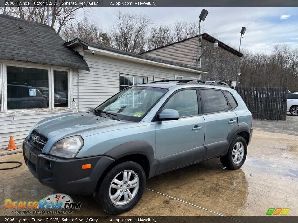 2006 Hyundai Tucson GLS V6 Sahara Silver / Gray Photo #3