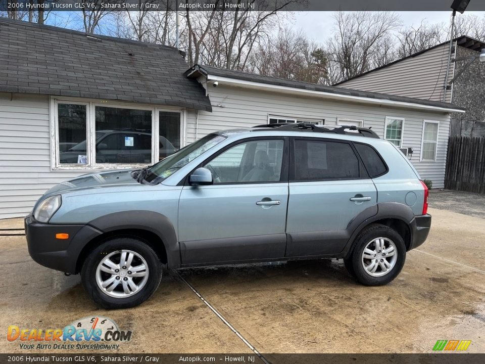 2006 Hyundai Tucson GLS V6 Sahara Silver / Gray Photo #4