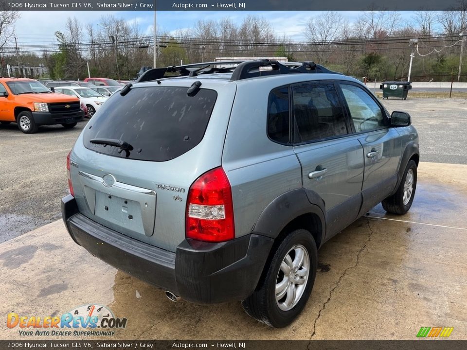 2006 Hyundai Tucson GLS V6 Sahara Silver / Gray Photo #9