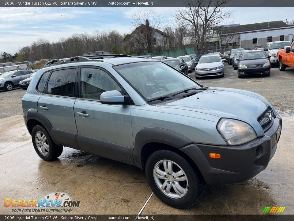 2006 Hyundai Tucson GLS V6 Sahara Silver / Gray Photo #12