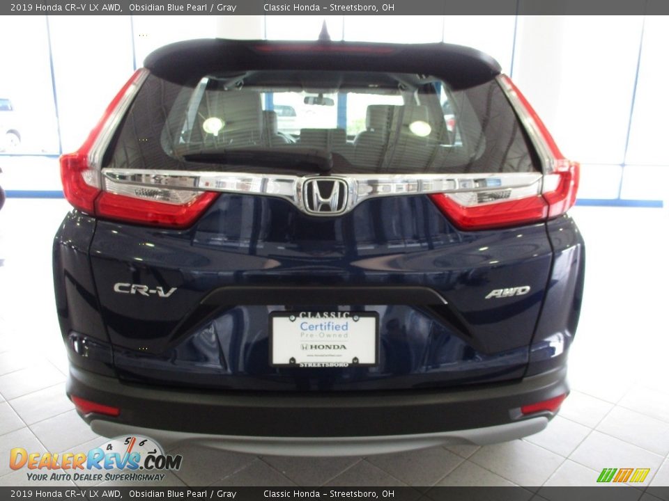 2019 Honda CR-V LX AWD Obsidian Blue Pearl / Gray Photo #8