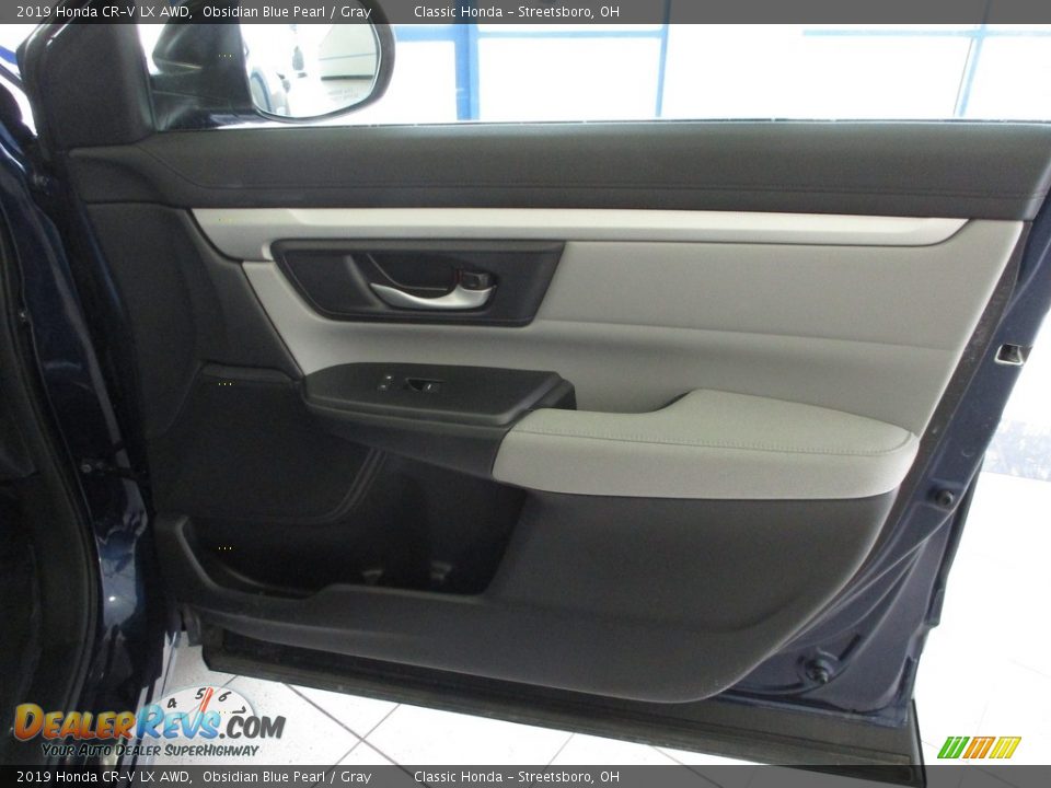 2019 Honda CR-V LX AWD Obsidian Blue Pearl / Gray Photo #14