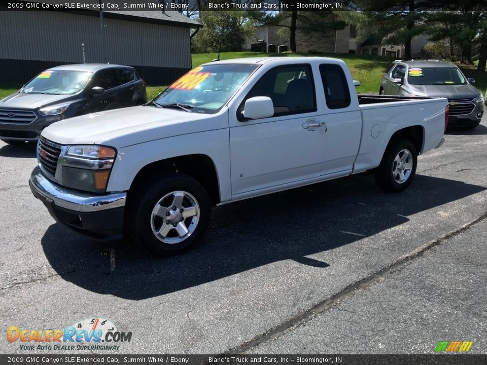 2009 GMC Canyon SLE Extended Cab Summit White / Ebony Photo #2