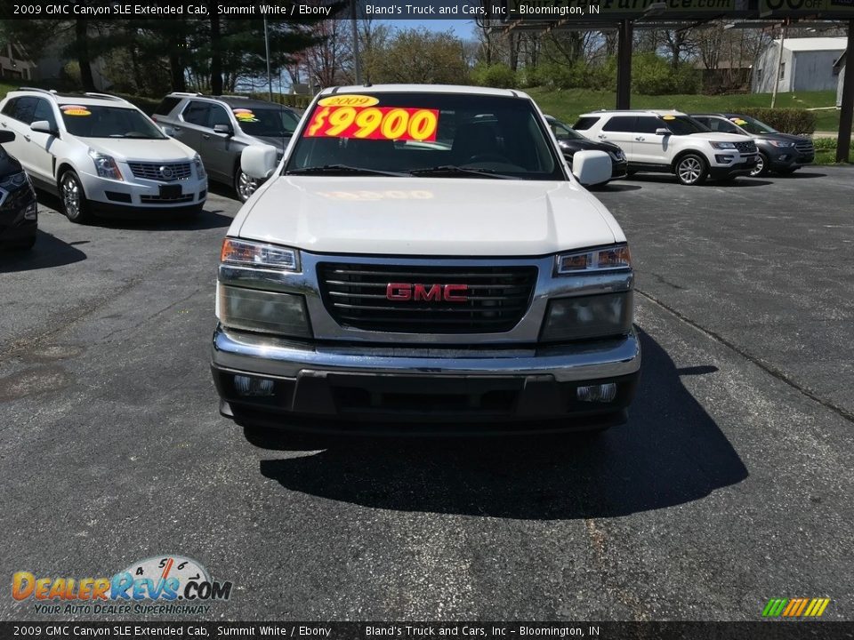 2009 GMC Canyon SLE Extended Cab Summit White / Ebony Photo #3