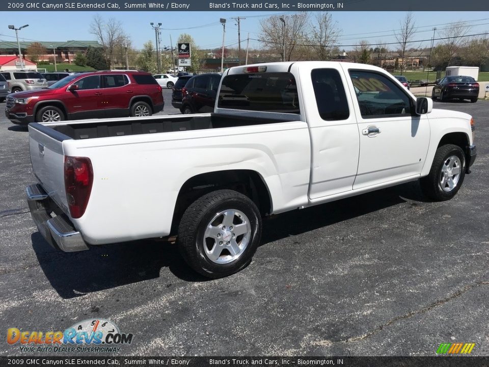 2009 GMC Canyon SLE Extended Cab Summit White / Ebony Photo #6