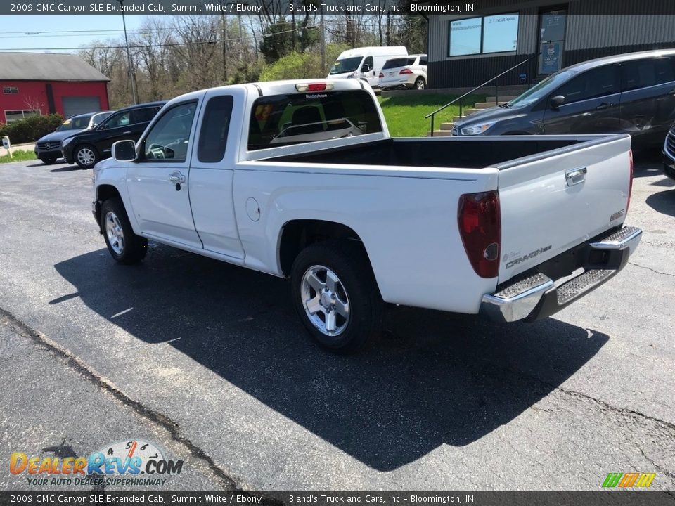 2009 GMC Canyon SLE Extended Cab Summit White / Ebony Photo #9