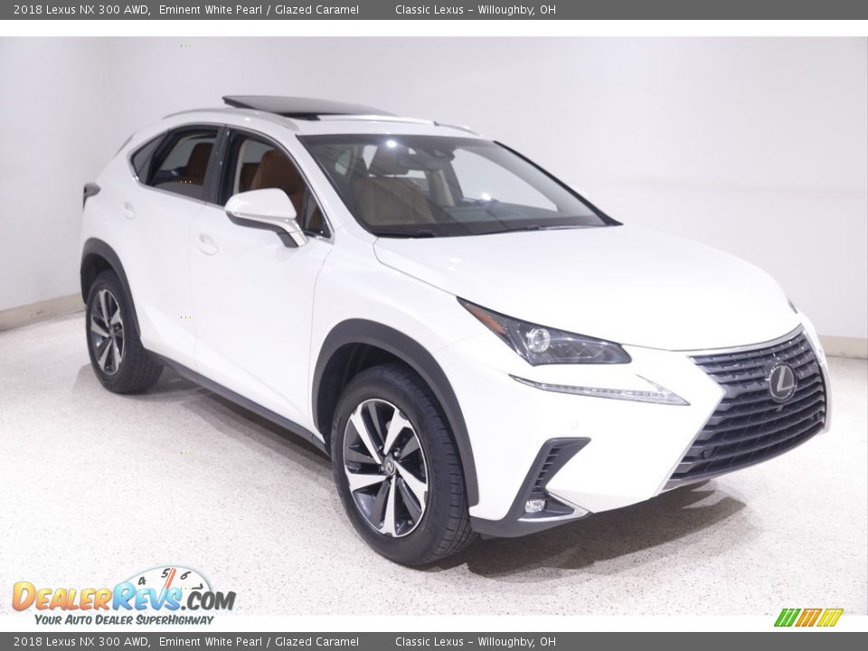 2018 Lexus NX 300 AWD Eminent White Pearl / Glazed Caramel Photo #1