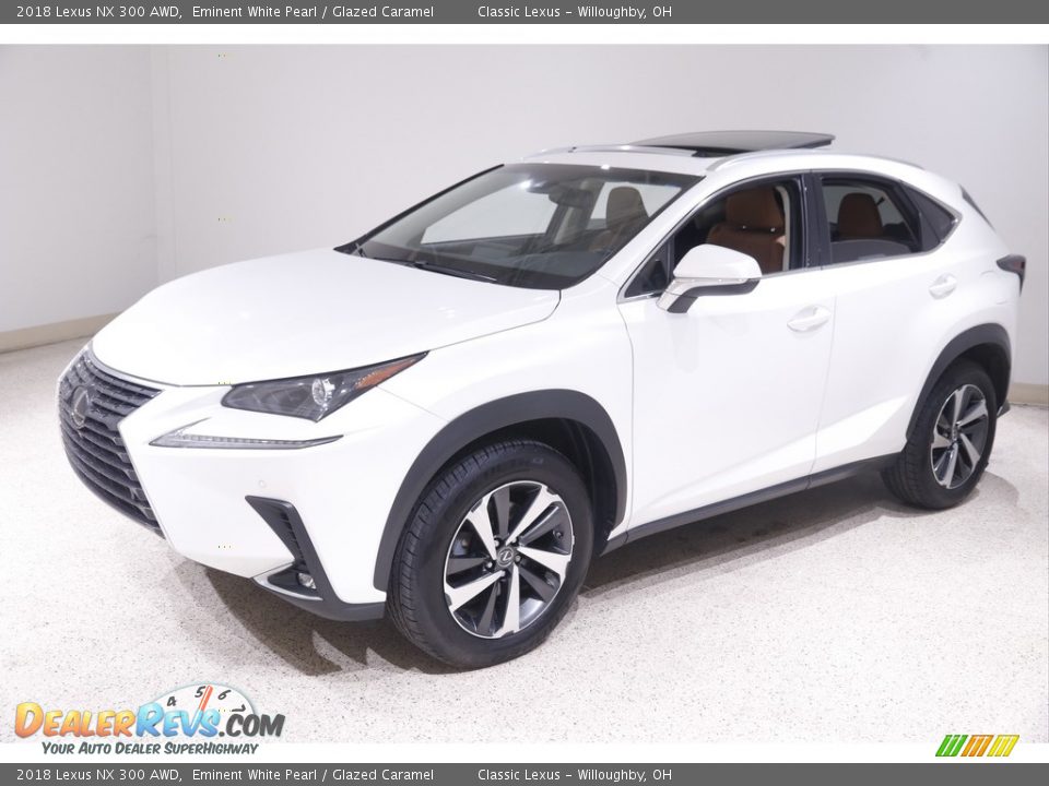 2018 Lexus NX 300 AWD Eminent White Pearl / Glazed Caramel Photo #3