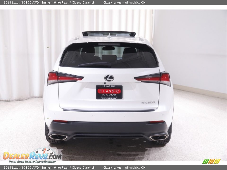 2018 Lexus NX 300 AWD Eminent White Pearl / Glazed Caramel Photo #22