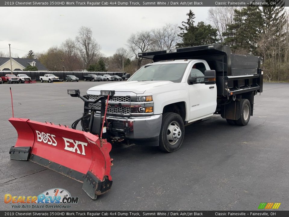 2019 Chevrolet Silverado 3500HD Work Truck Regular Cab 4x4 Dump Truck Summit White / Dark Ash/Jet Black Photo #1