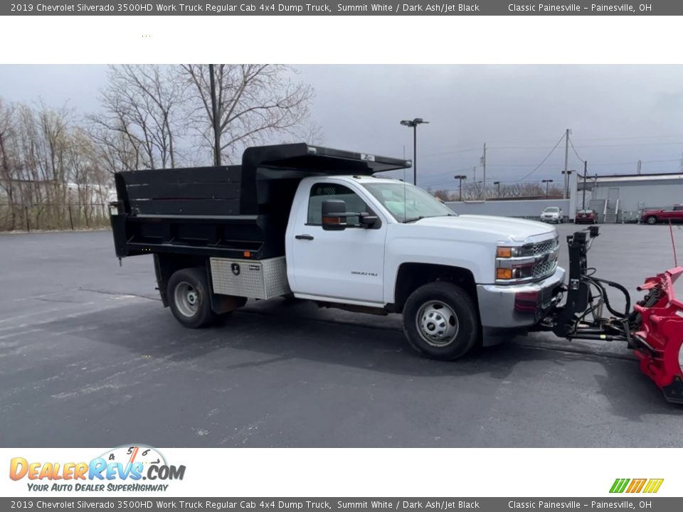 2019 Chevrolet Silverado 3500HD Work Truck Regular Cab 4x4 Dump Truck Summit White / Dark Ash/Jet Black Photo #2