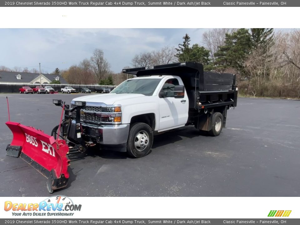 2019 Chevrolet Silverado 3500HD Work Truck Regular Cab 4x4 Dump Truck Summit White / Dark Ash/Jet Black Photo #4