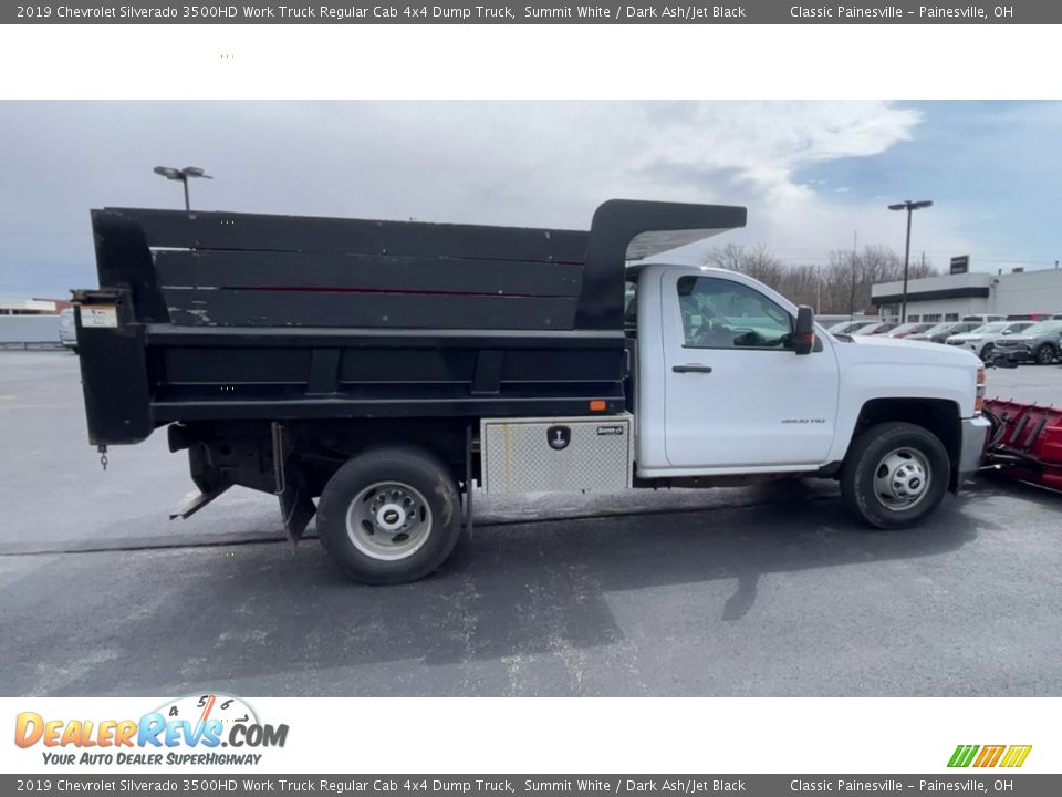 2019 Chevrolet Silverado 3500HD Work Truck Regular Cab 4x4 Dump Truck Summit White / Dark Ash/Jet Black Photo #9
