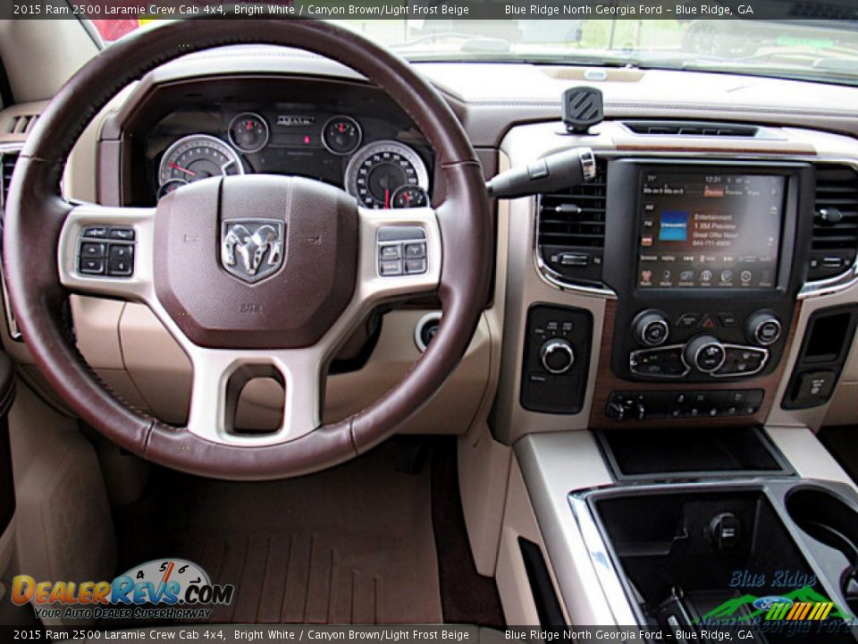 Dashboard of 2015 Ram 2500 Laramie Crew Cab 4x4 Photo #17