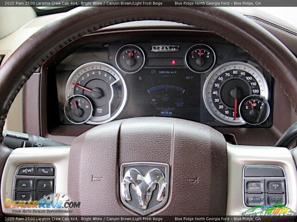 2015 Ram 2500 Laramie Crew Cab 4x4 Steering Wheel Photo #20