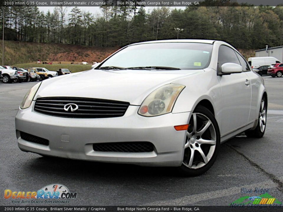 2003 Infiniti G 35 Coupe Brilliant Silver Metallic / Graphite Photo #1