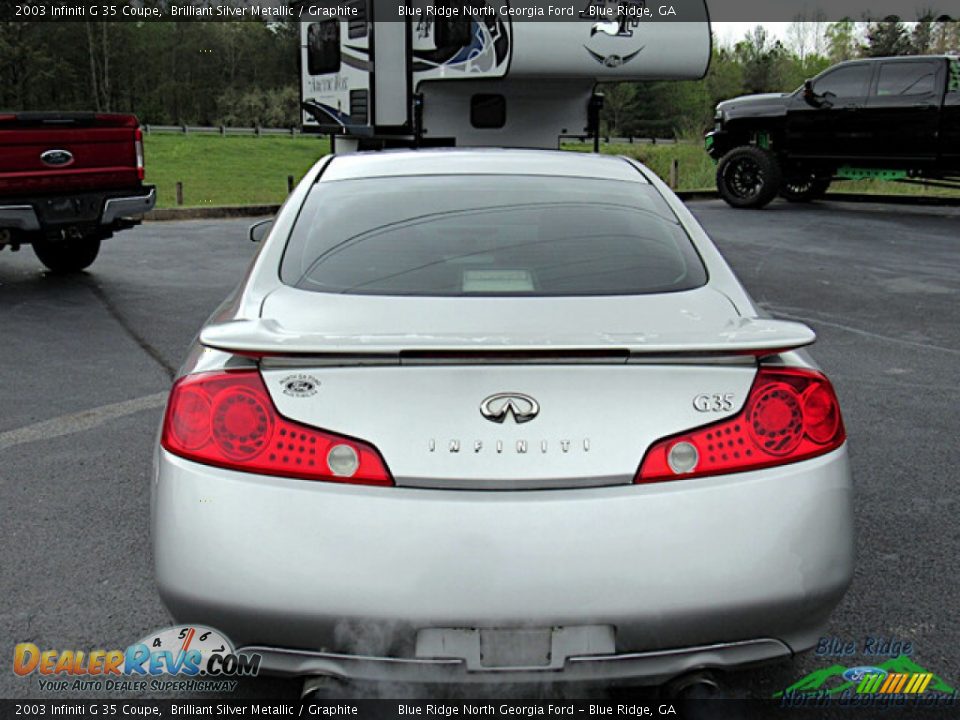 2003 Infiniti G 35 Coupe Brilliant Silver Metallic / Graphite Photo #4