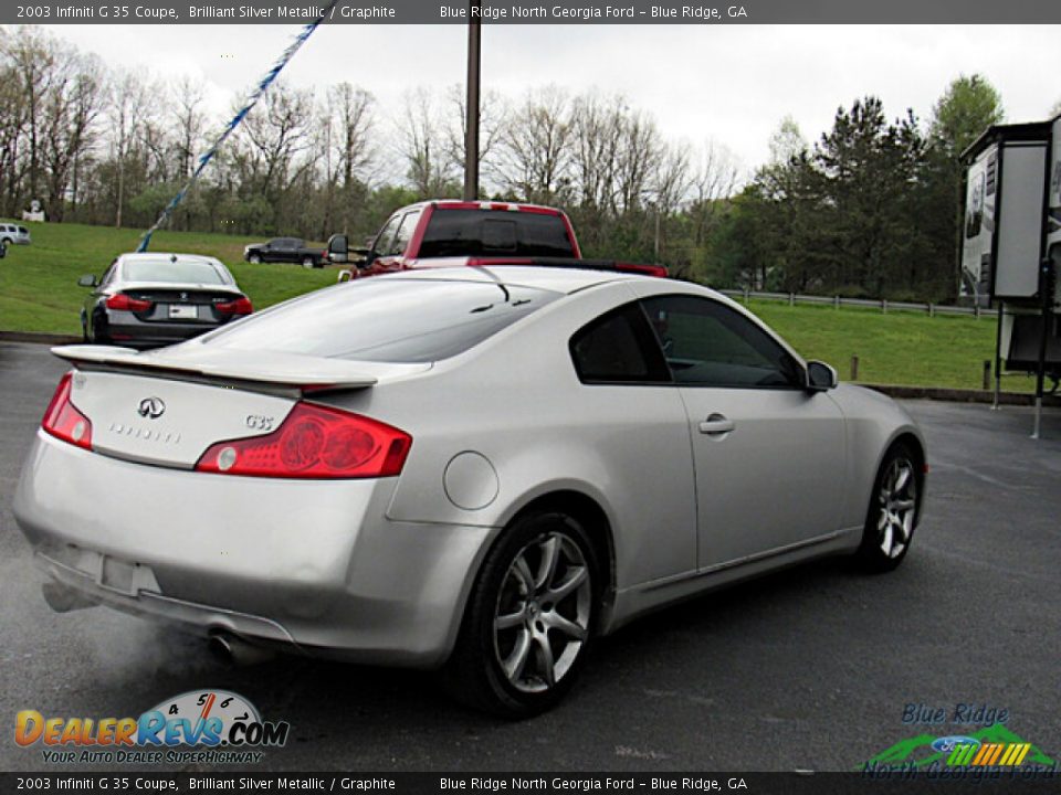 2003 Infiniti G 35 Coupe Brilliant Silver Metallic / Graphite Photo #5