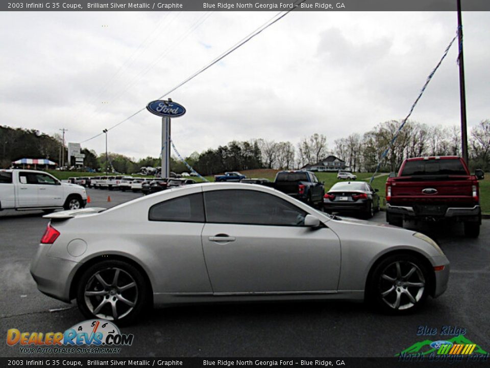 2003 Infiniti G 35 Coupe Brilliant Silver Metallic / Graphite Photo #6