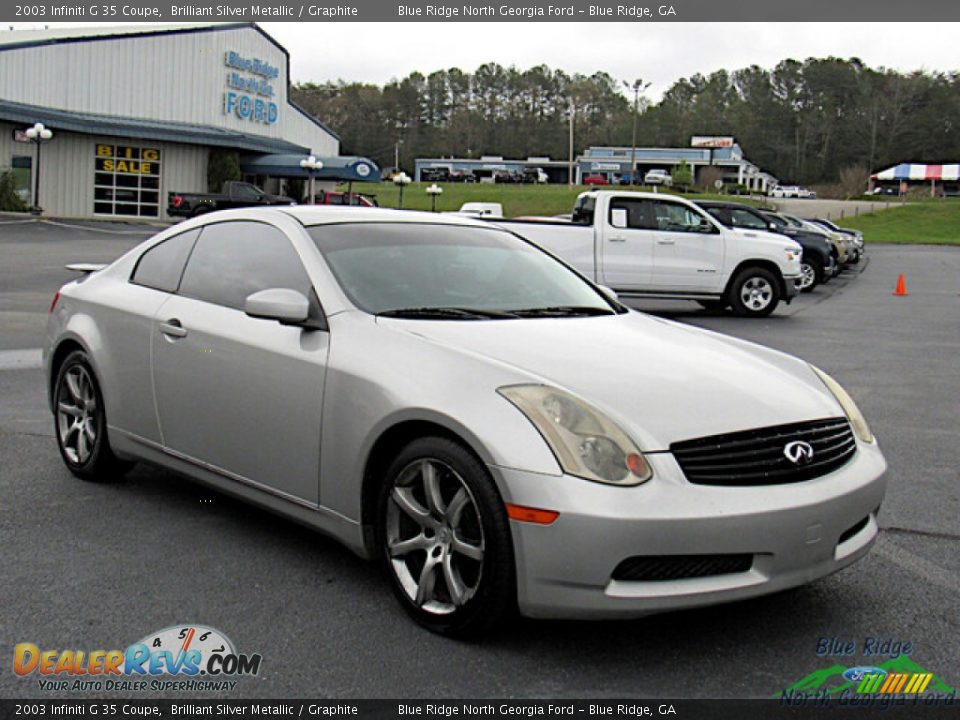 2003 Infiniti G 35 Coupe Brilliant Silver Metallic / Graphite Photo #7