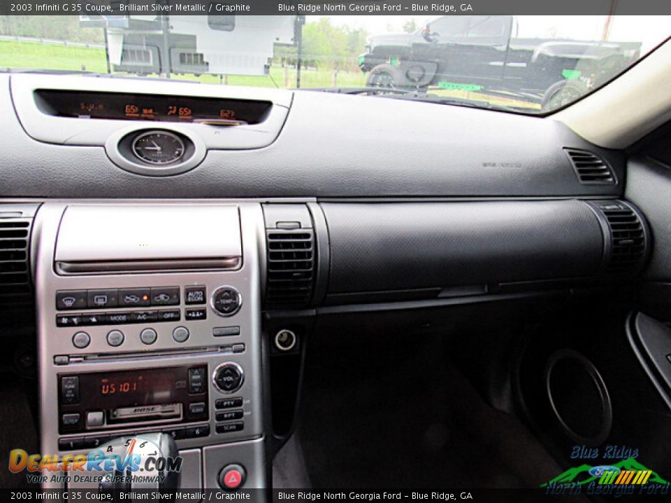 2003 Infiniti G 35 Coupe Brilliant Silver Metallic / Graphite Photo #15