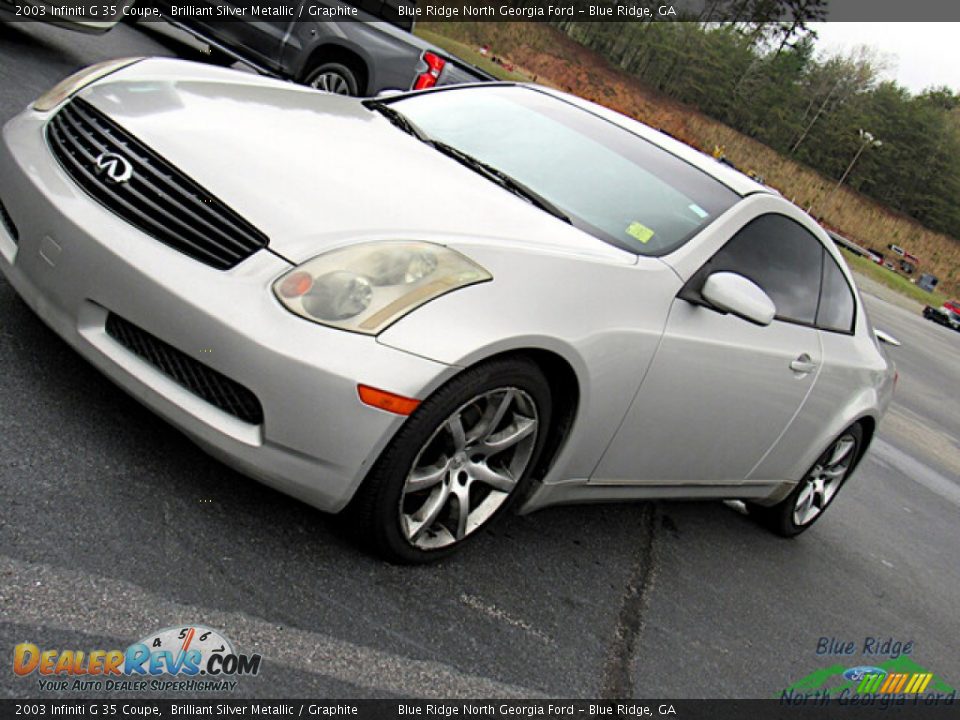 2003 Infiniti G 35 Coupe Brilliant Silver Metallic / Graphite Photo #21