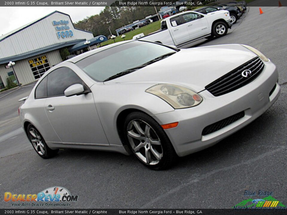 2003 Infiniti G 35 Coupe Brilliant Silver Metallic / Graphite Photo #22