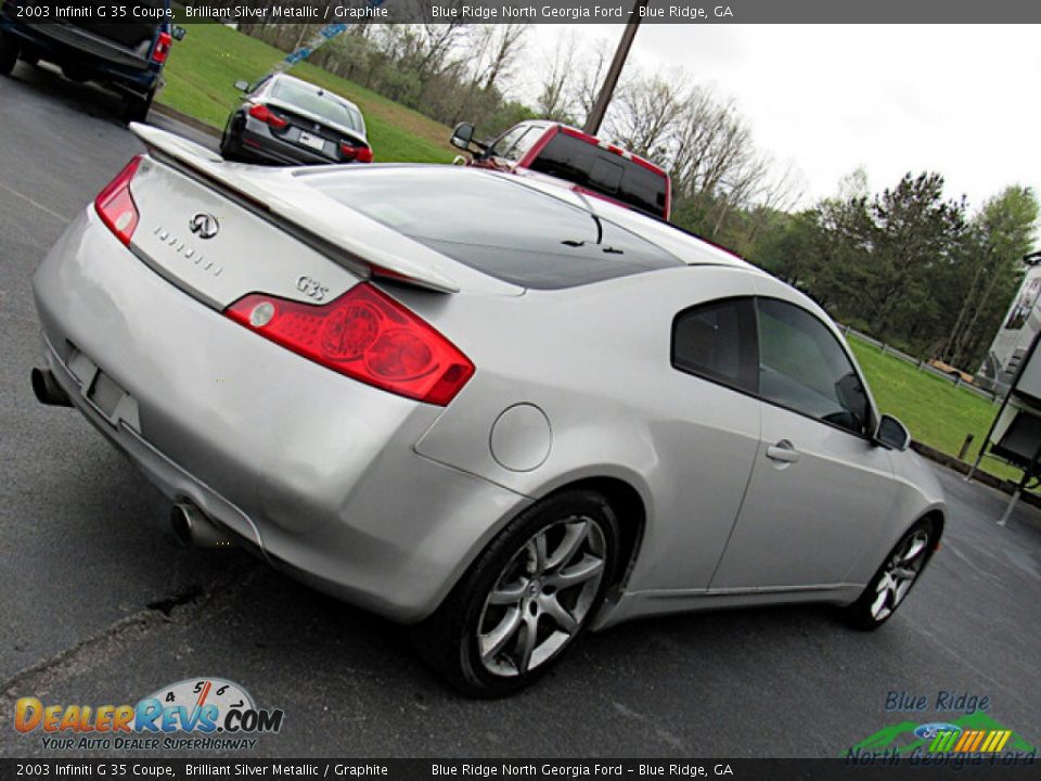 2003 Infiniti G 35 Coupe Brilliant Silver Metallic / Graphite Photo #23