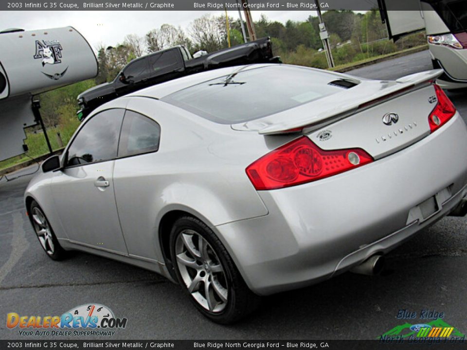 2003 Infiniti G 35 Coupe Brilliant Silver Metallic / Graphite Photo #24