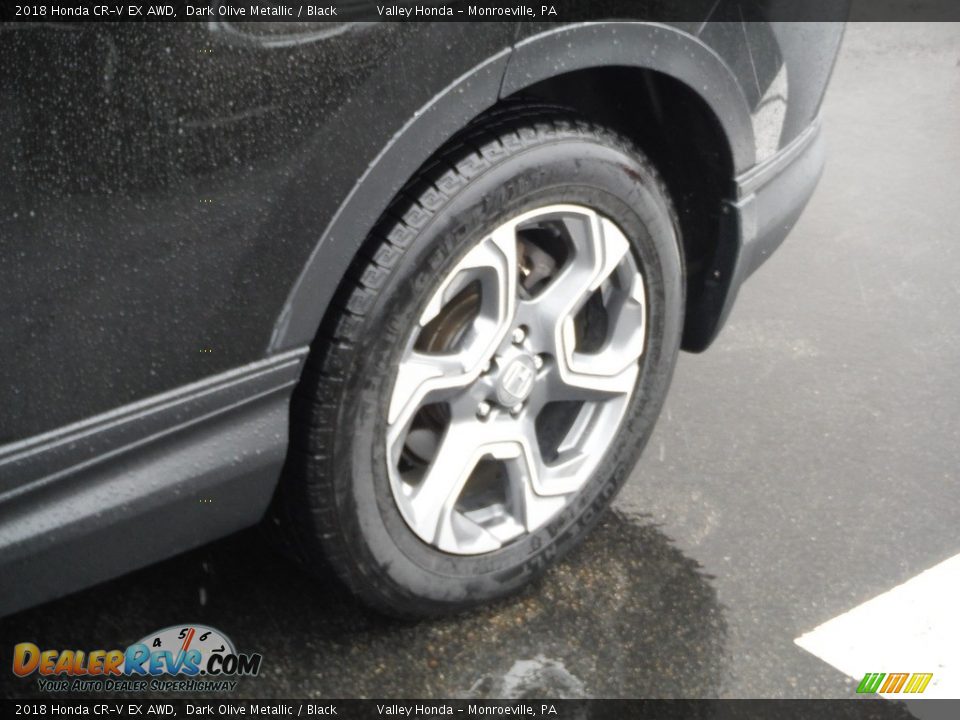 2018 Honda CR-V EX AWD Dark Olive Metallic / Black Photo #3