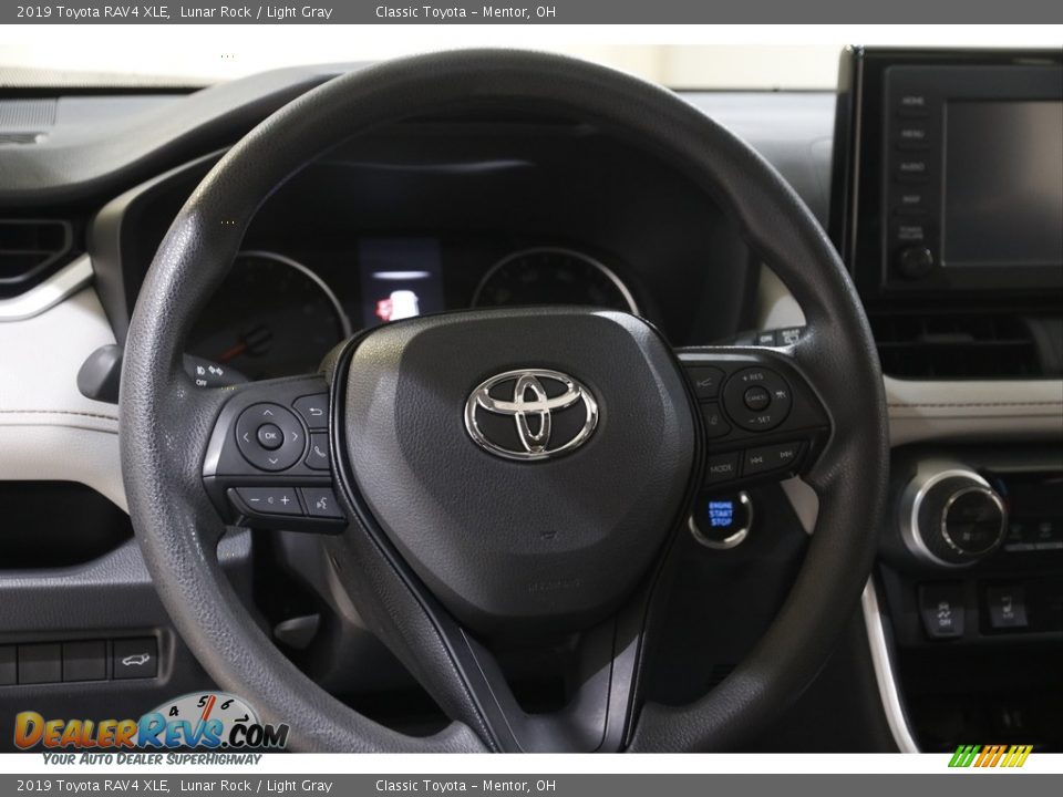 2019 Toyota RAV4 XLE Lunar Rock / Light Gray Photo #7