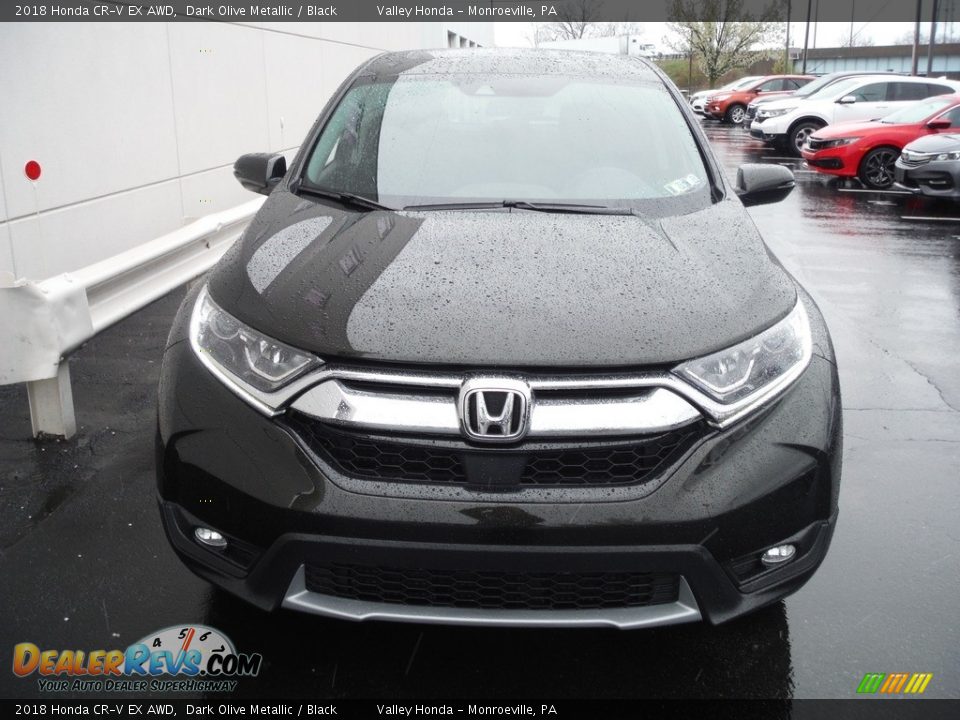 2018 Honda CR-V EX AWD Dark Olive Metallic / Black Photo #5