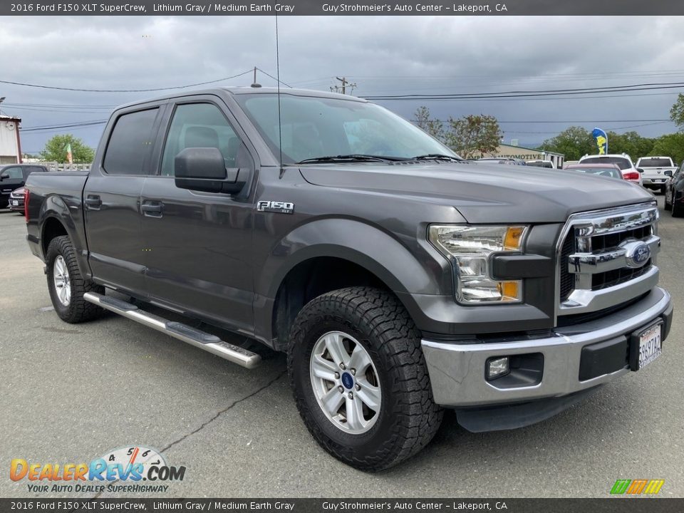 2016 Ford F150 XLT SuperCrew Lithium Gray / Medium Earth Gray Photo #1