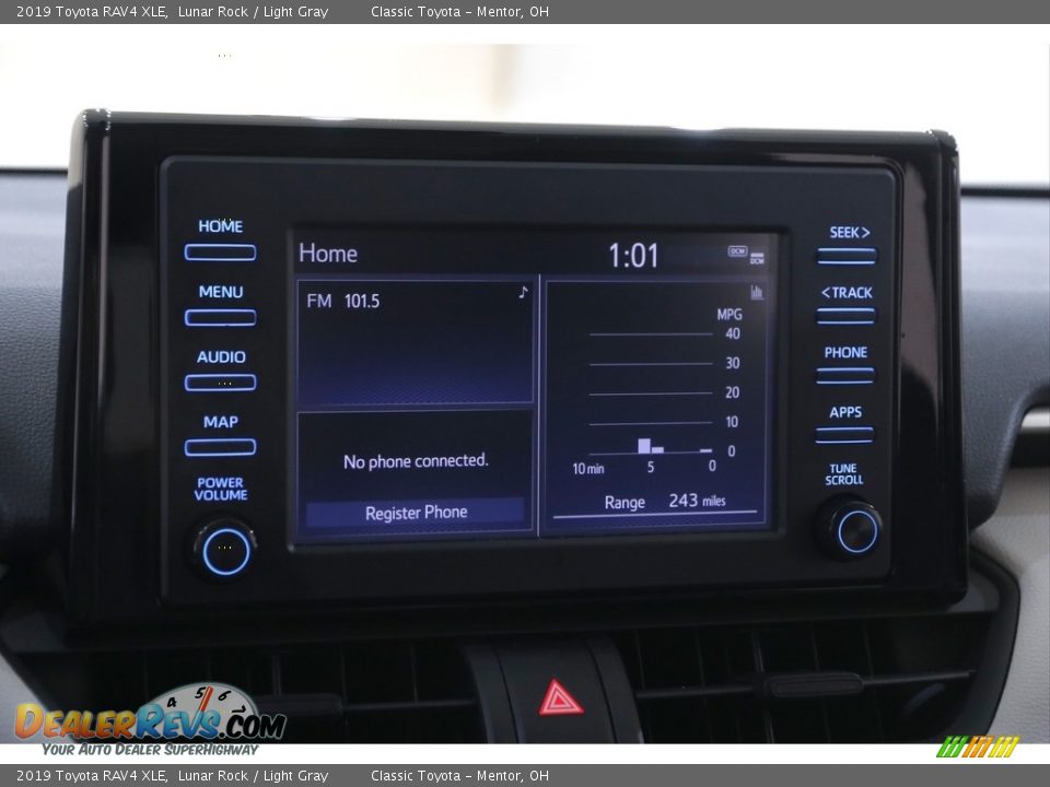 2019 Toyota RAV4 XLE Lunar Rock / Light Gray Photo #10