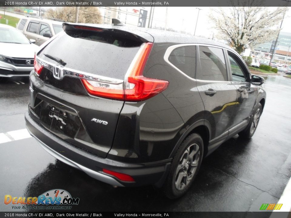 2018 Honda CR-V EX AWD Dark Olive Metallic / Black Photo #8