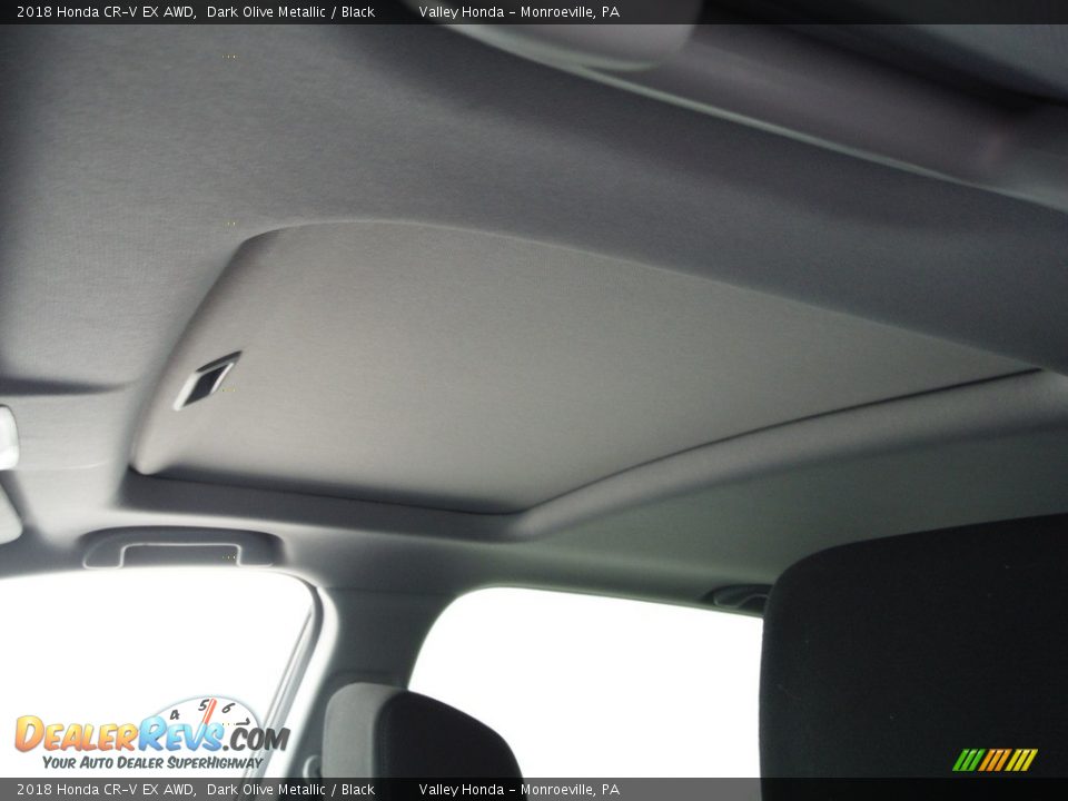 2018 Honda CR-V EX AWD Dark Olive Metallic / Black Photo #12