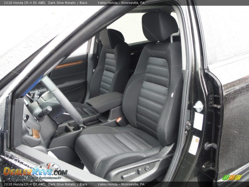 2018 Honda CR-V EX AWD Dark Olive Metallic / Black Photo #14