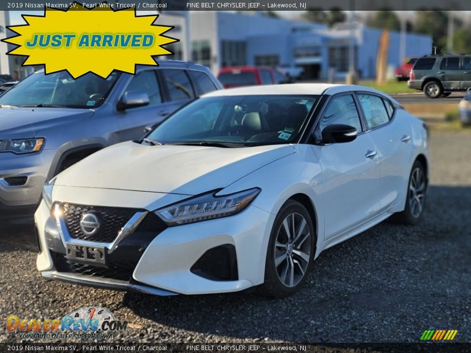 2019 Nissan Maxima SV Pearl White Tricoat / Charcoal Photo #1